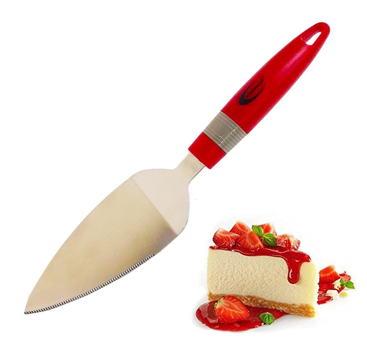 MARKQ Cake Cutter, Stainless Steel Dessert Pastry Pizza Pie Server for Wedding, Birthday, Parties and Events, Cake Slicer