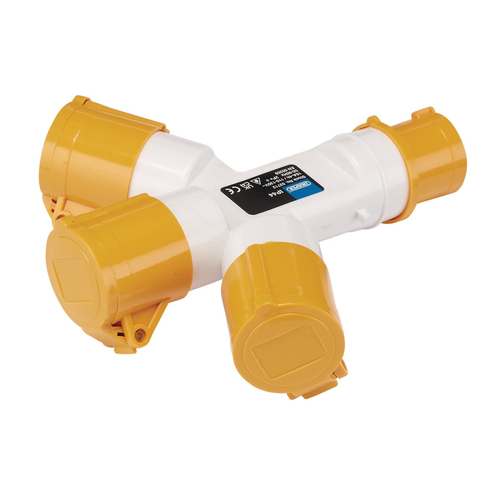 Draper 3 Way Socket Splitter 110v 110v