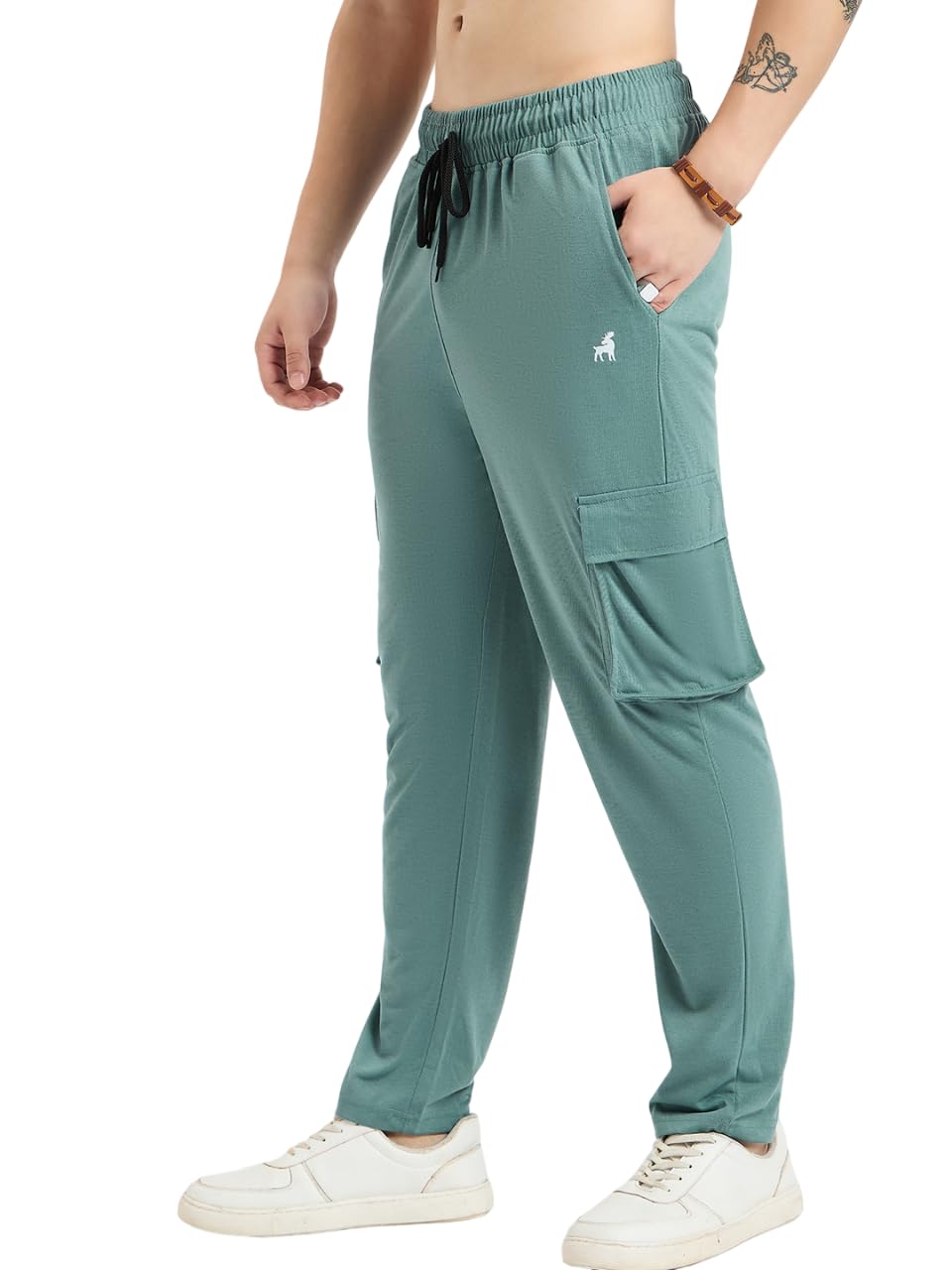modeve Men's Cargo Style Solid Trackpant-picture-48