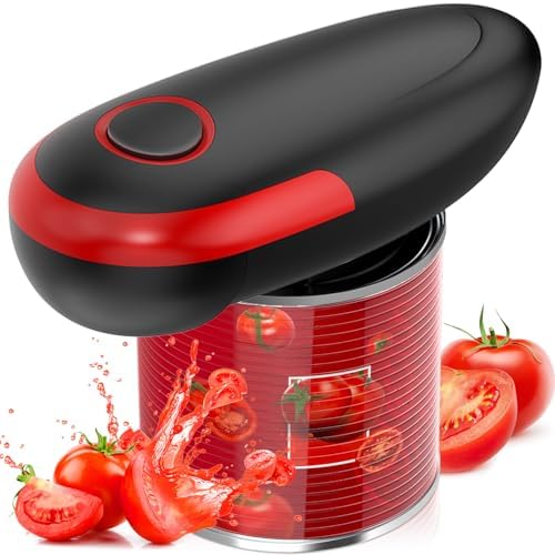 Electric Can Opener, One-Touch Automatic Can Opener Fits All Can ...