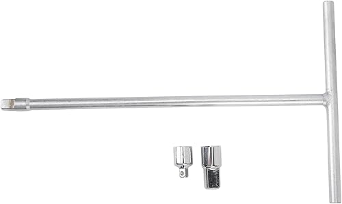 Miniatura 4 de Fydun 38in Drive T Handle Wrench with 14in 12in Adaptors, Effort Saving Chrome Vanadium Steel T Handle Socket Holder, Enhanced Torsion and