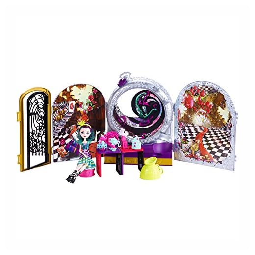 Ever After High Leksak – Way Too Wonderland lekset – plus korp drottning docka – dotter till onda drottningen