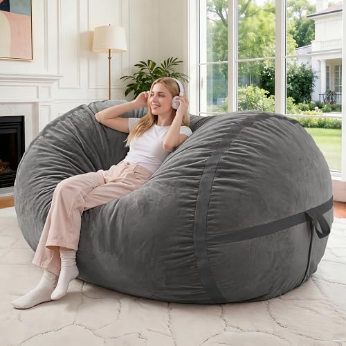 Image of 4FT Bean Bag Chair 4'Big Bean Bag Chairs with Adults, Large Beanbag Chair