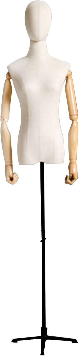 【送料無料】ディスプレイ用トルソー・マネキン保管時の薄汚れあり■可動腕付き 送料無料】ディスプレイ用トルソー・マネキン保管時の薄汚れあり□可動