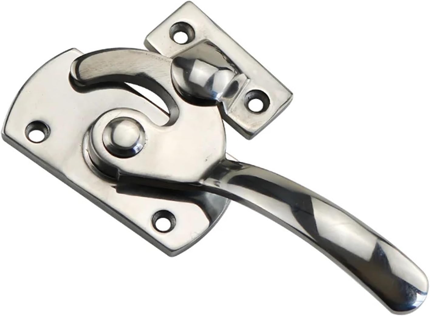 304 Stainless Steel Rotary Handle Industrial Vacuum Box Freezer Cabinet Door Tightly Closed Handle 1Pcs(PL029-1 L)