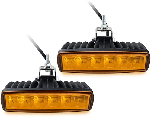 Miniatura 7 de Luces LED de pesca de caza verdes, 2 piezas de 30 W, 6 pulgadas, impermeables, luces antiniebla, luces auxiliares, luces de conducción, barra para