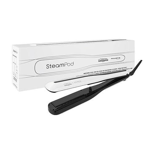 Steampod 3 - Lisseur Vapeur Professionnel 2-en-1 : Lissage & Wavy - Céramique Fer à lisser à la technologie vapeur - Adapté à tous types de cheveux - L'Oréal Professionnel - 1 - Lisseur