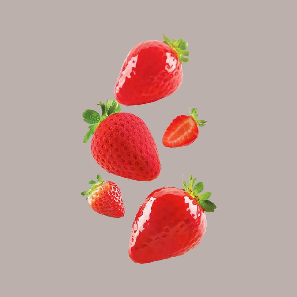 Lucgel Molde de silicona 3D para fruta realista fresa 60 x 77 x 54 mm | Fruta realista, forma 3D