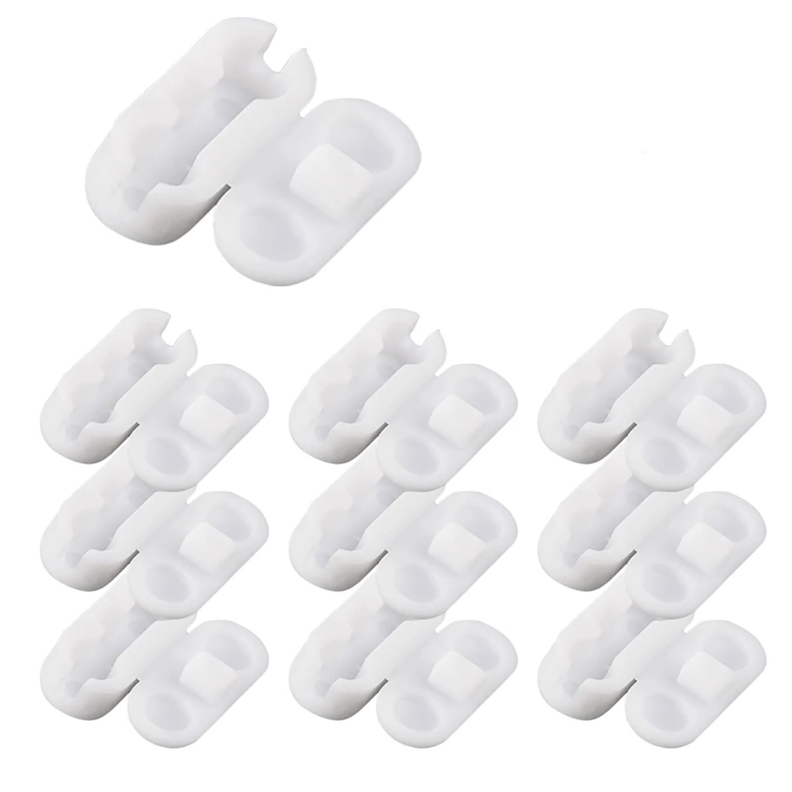 Gbrcen Blind Chains Connectors 100pcs Plastic Roller Blinds Pull Cord Connector Curtain Chain Connector For Vertical Blinds Joiners Spare Tool Replacement