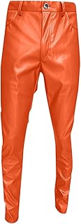 Pantalones de chándal cargo para hombre, ajustados, de piel para hombre, con leggings de felpa, elásticos, modernos, de piel para moto, pantalones informales, elásticos