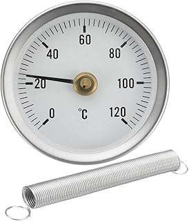 63mm Clip-on Cutting Die Pipe Thermometer Temperature Gauge Clip-On with Spring 0-120„ƒ | Authentic Collector's Piece | Rare Collectible | 1 Piece Clip-On Pipe Thermometer