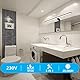 YIQAN LED-Spiegelleuchte 3000K Warmes Licht Mattschwarz 40cm Badezimmerleuchte 10w 800lm Badezimmerschrankleuchte 3 Installationsmöglichkeiten Schrankbeleuchtung…