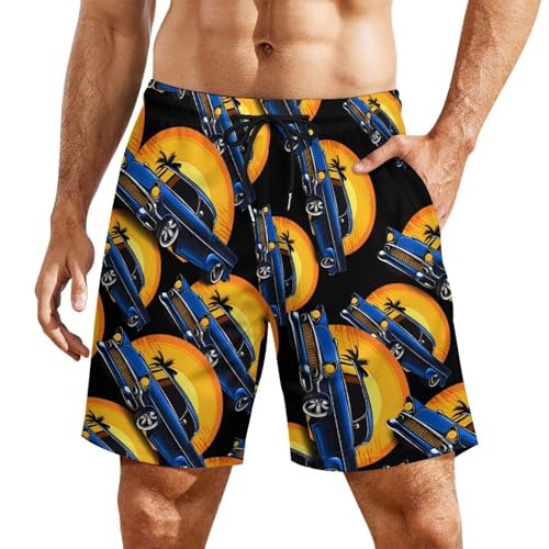 Pantalones cortos de playa para hombre bañador elástico cómodo con bolsillos laterales de verano