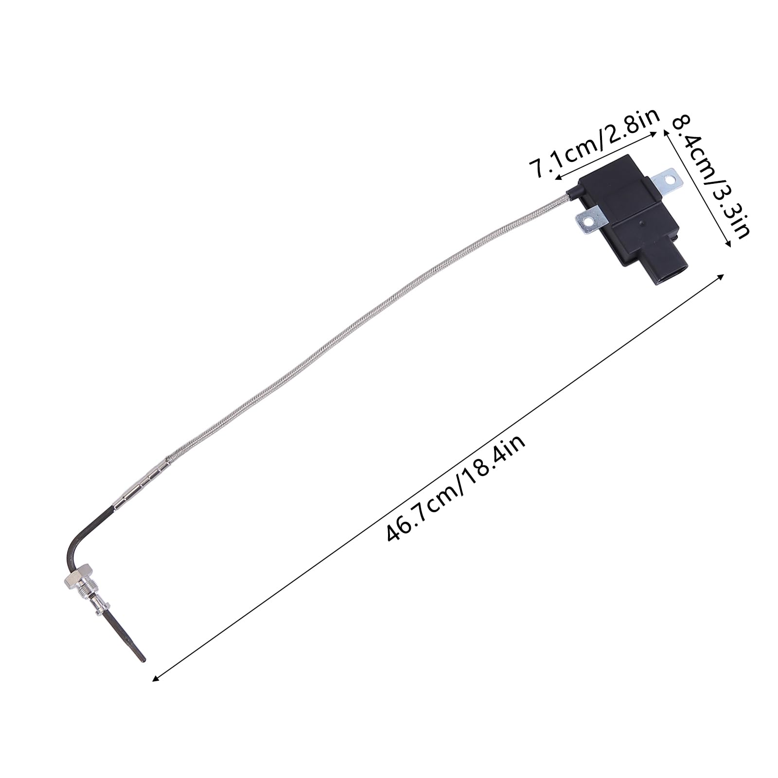 Asudaro Sensor de temperatura de escape 078919529D compatible con S4 B5 A6 C5 Allroad 2.7T 2000 2001 2002 2003 2004 078 919 529 D