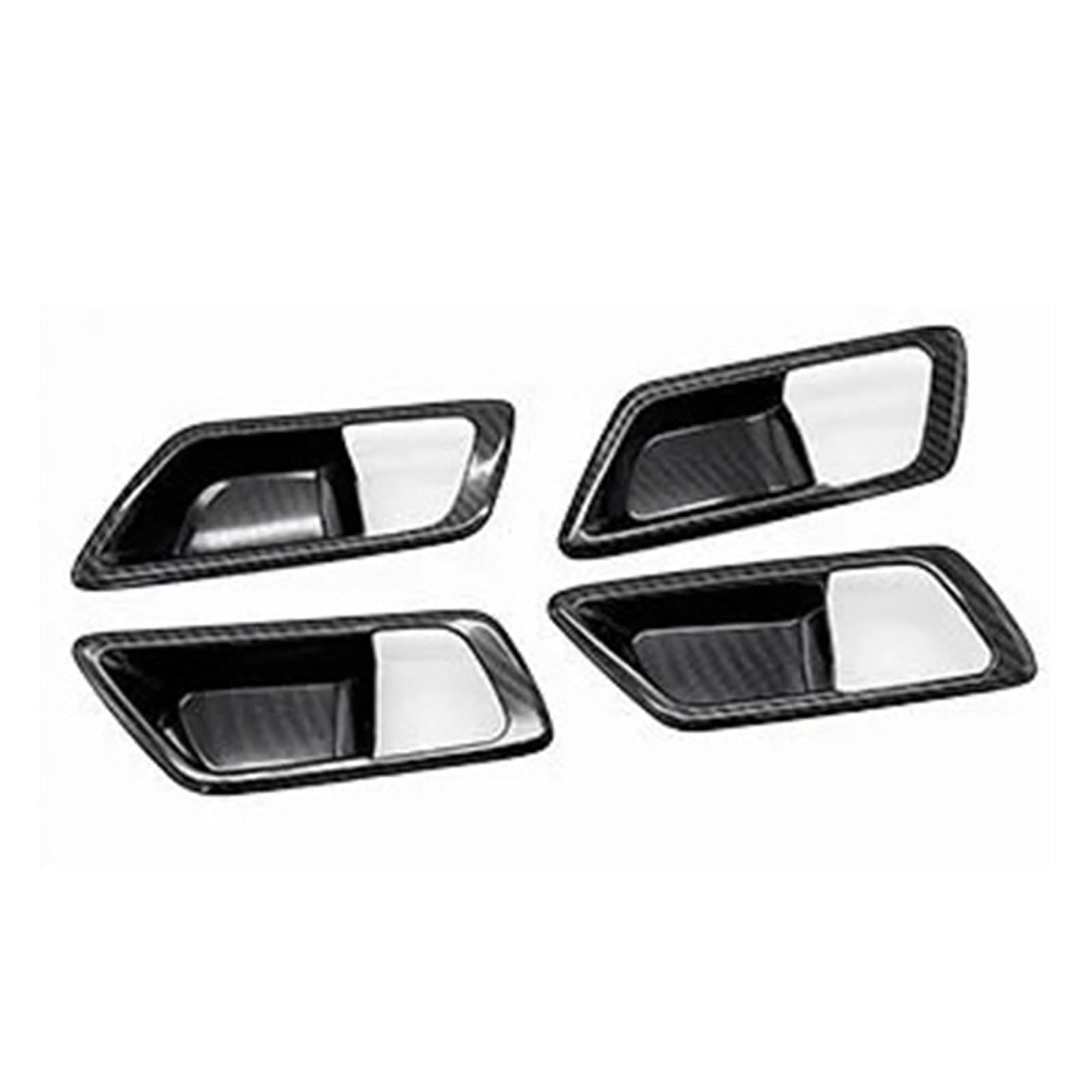 Misura per Toyota C-HR 2016 maniglia Rivestimento Interno Auto | Parti di modifica interna della maniglia interna con motivo in fibra di carbonio ABS