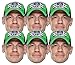 Star Cutouts Ltd SMP416 John Cena WWE - Juego de 6 máscaras de lucha libre para la familia, amigos y fans