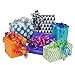 Hallmark Reversible Wrapping Paper, Brights - Green, Gray, Teal Prints & Orange, Blue, Purple Solids (Pack of 3, 120 sq. ft. ttl.) for Birthdays, Easter, St. Patrick's Day, Baby Showers, Any Occasion