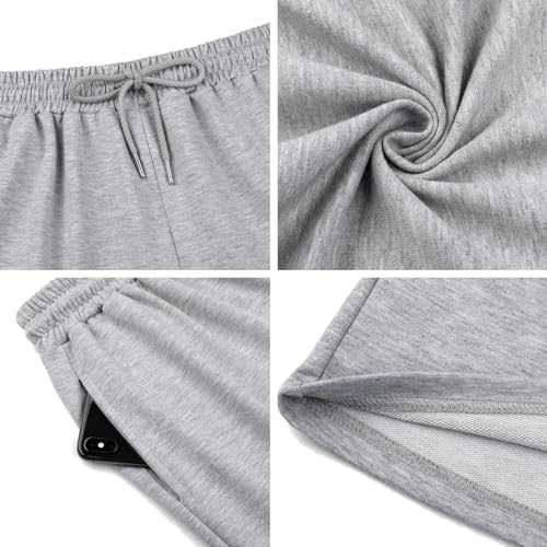 Image of Quenteen Women's Casual Summer Sweat Shorts Athletic Gym Shorts Loose Hiking Running Jogger Shorts with Pockets