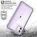 Dexnor iPhone 11 Case with Screen Protector Clear Rugged 360 Full Body Protective Shockproof Hard Back Defender Dual Layer Heavy Duty Bumper Cover Case for iPhone 11 6.1
