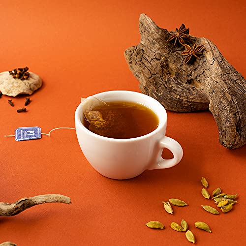Image of Organic Positively Tea Company, Masala Chai Black Tea Bags, 20 Count