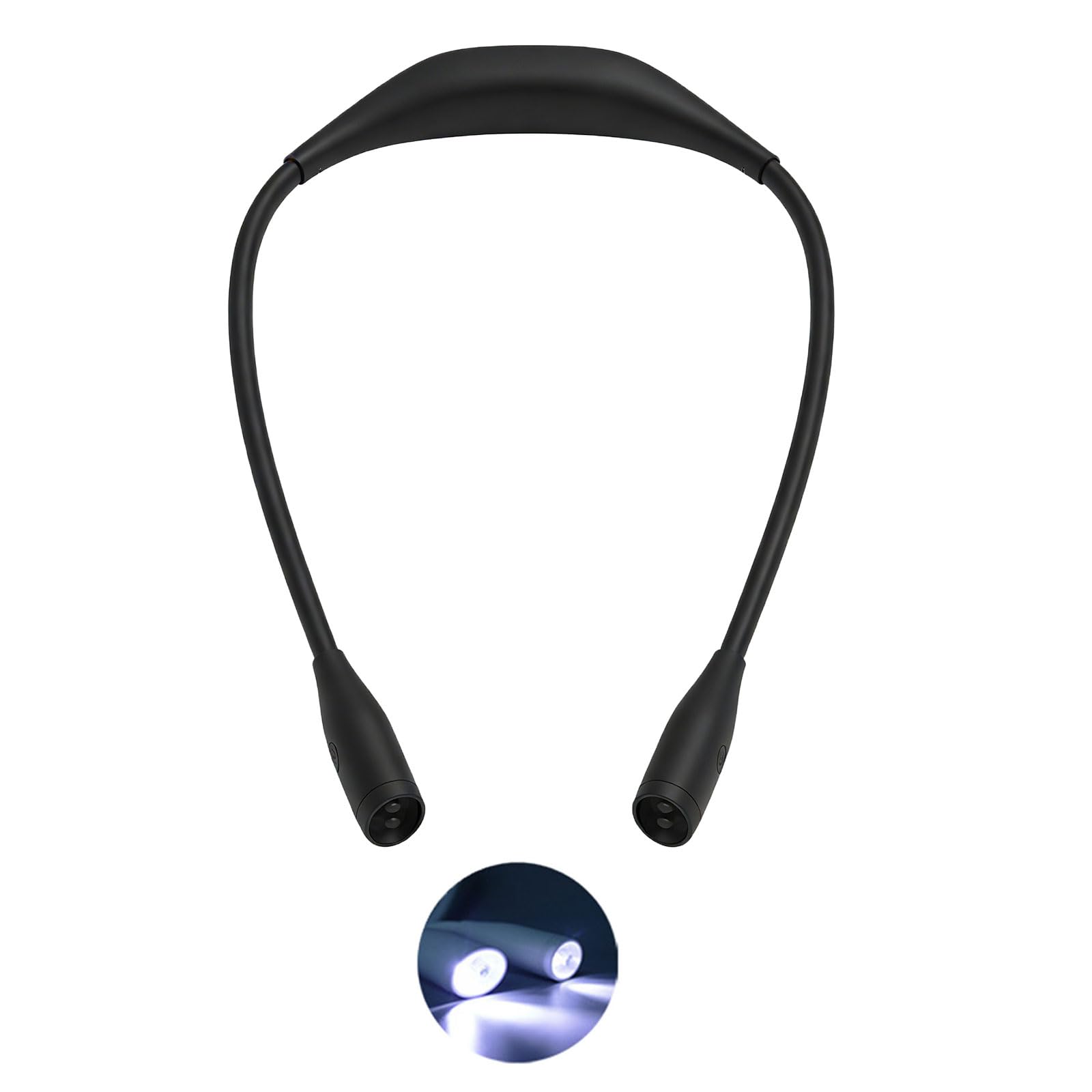 Tsophreniq Multifunctional Neck Light for Camping Emergencies Adjustable USB Charging and Simple Button Operations USB Rechargeable