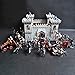 Juego Castillo Set Juguete Medieval Castillo Juguete Caballeros Juego Soldados Infantería Accesorio Educativo Parque Infantil Regalos Construcción Modelo Accesorio