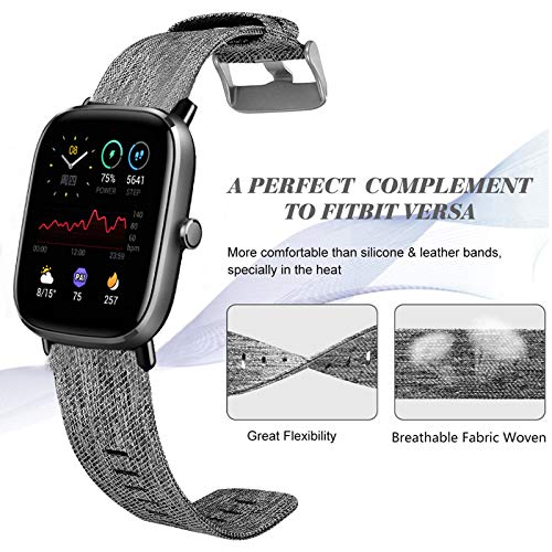 Correa compatible en nylon para reloj Popglory P22 miniatura 3