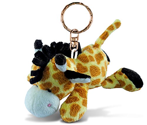 Puzzled Giraffe Plush Keychain