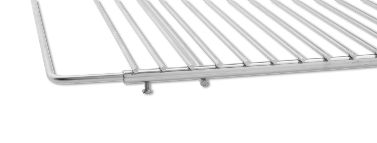 Griglia Per Camino In Acciaio Inox AISI 304 - Larghezza Regolabile 40-55cm, Con Manici In Legno - Foto 3