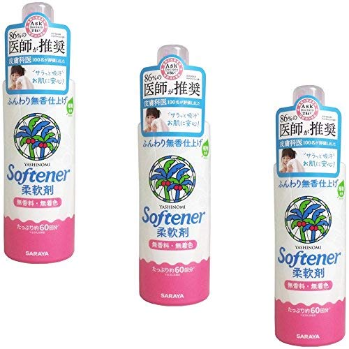 (Bulk purchase) SARAYA Yashinomi softener body 600mL additive-free (x3)