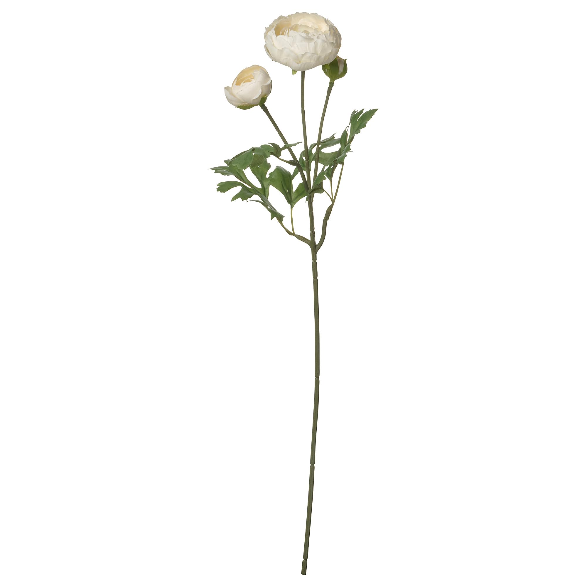 Fleurs artificielles SMYCKA renoncules blanches plante artificielle intérieur extérieur 52cm