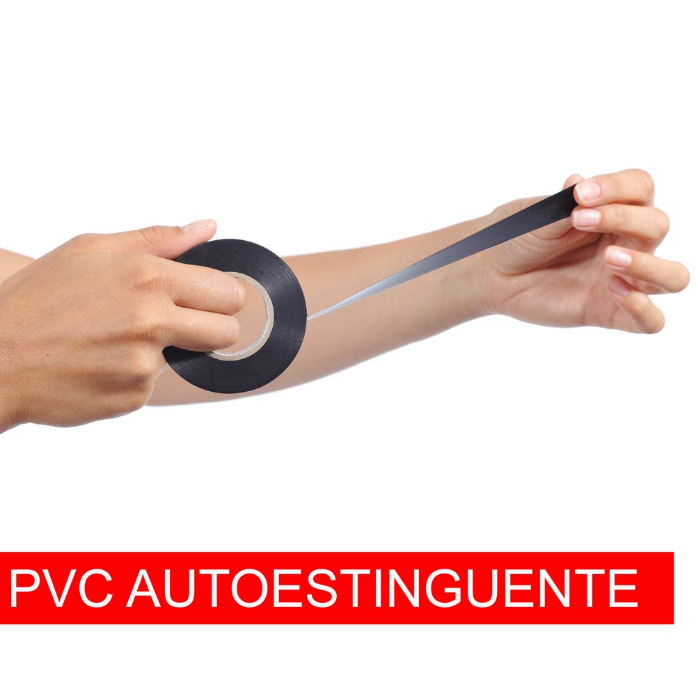 Poly Pool PP0517.110 Nastro isolante 19x25mm nero 10 rotoli