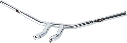 Miniatura 2 de Barra de arrastre para manillar en T de 10 pulgadas, 1-4 pulgadas, compatible con Harley 96-17 Sportster Dyna Softail (cromado)