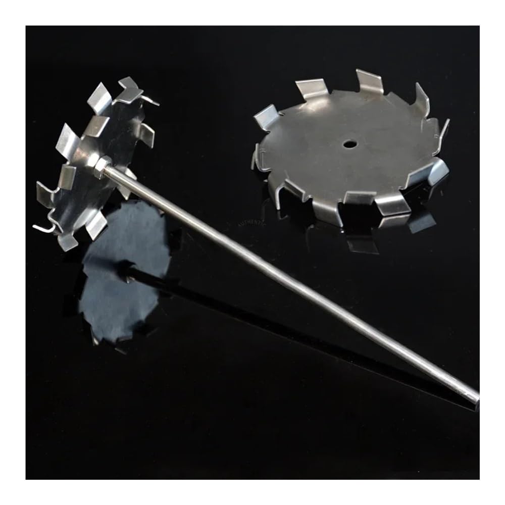 Labor-Mischpaddel, Dispersionsscheibe aus Edelstahl 304 mit Rührstab, Set in verschiedenen Größen(150mm Disk with Rod)
