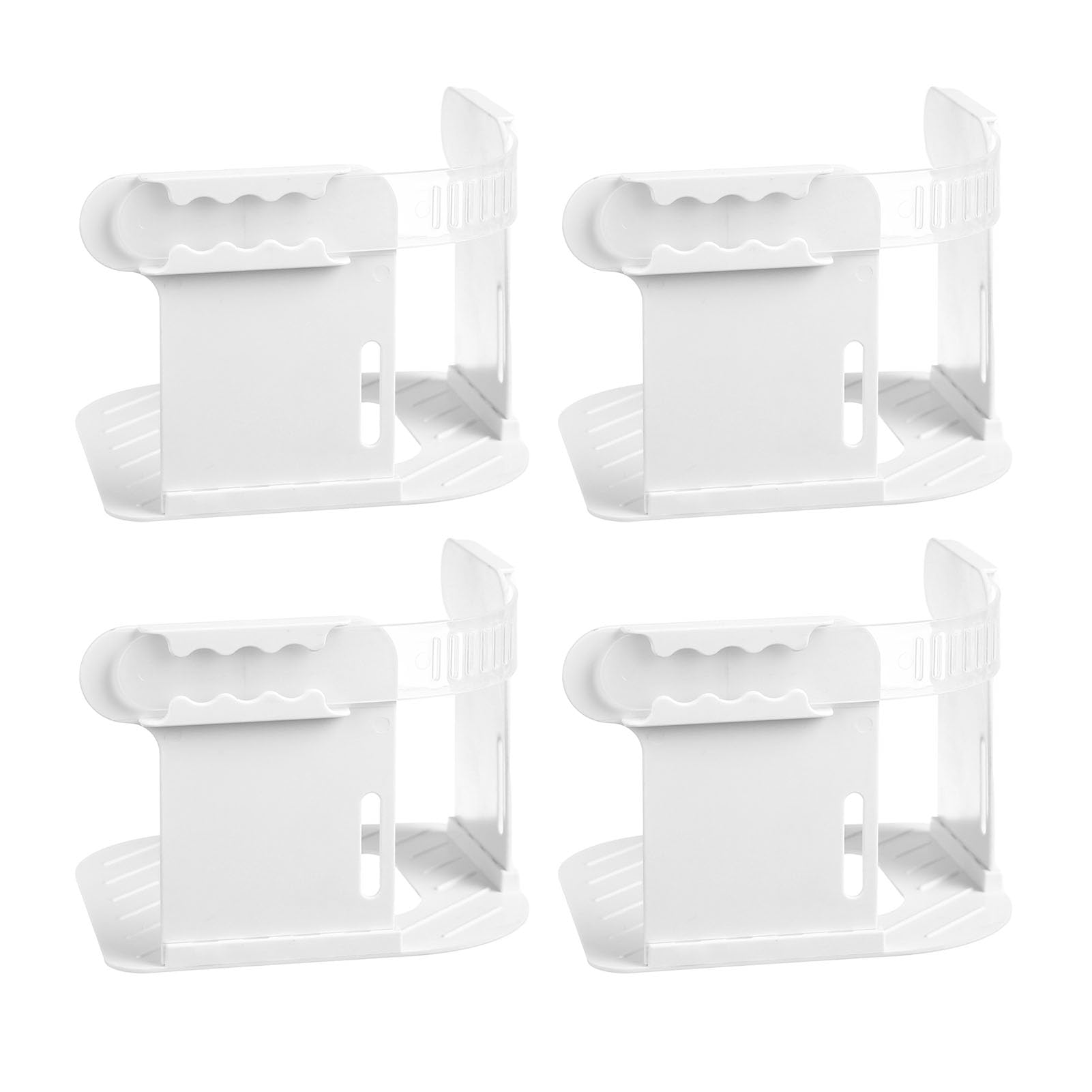 WOHPNLE Heavy Duty Bed Sheet Holder Straps, Corner Locks Anti Slip Fitted Sheet Fasteners for All Mattress Sizes Elastic Sheet Locks with Durable ABS Clips