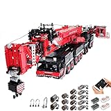 {Unverwechselbares Design} - Dieses Technik Set bringt Sie dem echten Kran Liebherr LTM 11200 näher als je zuvor. Bewegt sich wirklichkeitsgetreu und besitzt realistische Mechanismen, die die jungen Baumeister und Baumeisterinnen auf verständliche und realitätsnahe Weise in die Welt der Technik einführen. Durch die 14 Motoren und 2 Akku ist das Fahrzeug komplett über die mitgelieferte Fernsteuerung zu bedienen. Mit tollen Details, die zeigen, wie ein echter Kran funktioniert.