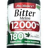 FITO MEDIC'S Lab | Bitter Melon Extract 600 mg (20:1 Concentrate) per 3-Capsule Serving | Derived from 12,000 mg Whole Fruit | 180 Count