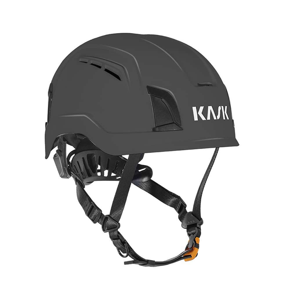 KASK Schutzhelm ZENITH X Air, Bauhelm, Kletterhelm, Arbeitshelm, Drehrad Gr. 52-63 cm, Belüftungsystem, Farbe:anthrazit