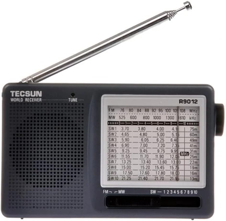 TECSUN R9012 Portable Digital Shortwave Radio AM/FM/SW(110) 12 Bands