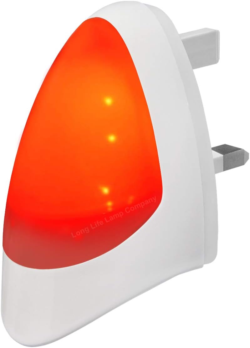 Red Automatic LED Night Light - Plug in & Energy Saving Dusk 2 Dawn LED Night Light Sensitive Night Light