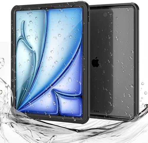 Miimall Waterproof Case For IPad Air 13 Inch M2 2024 - IP68 Full Body Protection With Built-in Screen Protector