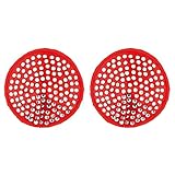 très élégants et sexy Paris Hollywood Nipple Cache-Tétons Rouge Strass Argenté Adhésif Réutilisable