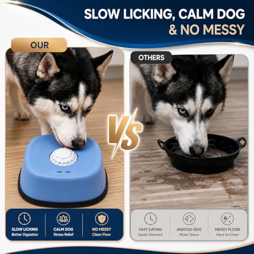 3-in-1 Dog Slow Feeder & Lick Bowl – Anti-Choking, Anxiety Relief Toy with Rolling Ball | Non-Slip Dog Feeding Bowl for Slow Eating & Mental Stimulation - Image 5