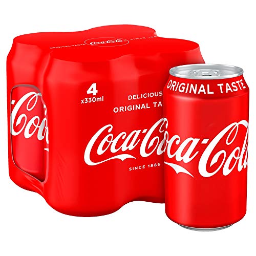 Ottimo gusto di Coca Cola. Coca-Cola Original Taste Barattoli 4 x 330 ml