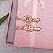 CSY 4 Pcs/Sets Elegant Necklace Earrings Bracelet Ring Bridal Wedding Costume Jewelry Sets for Brides Women Gifts (Rose Gold Plated-Peach Color Crystal)