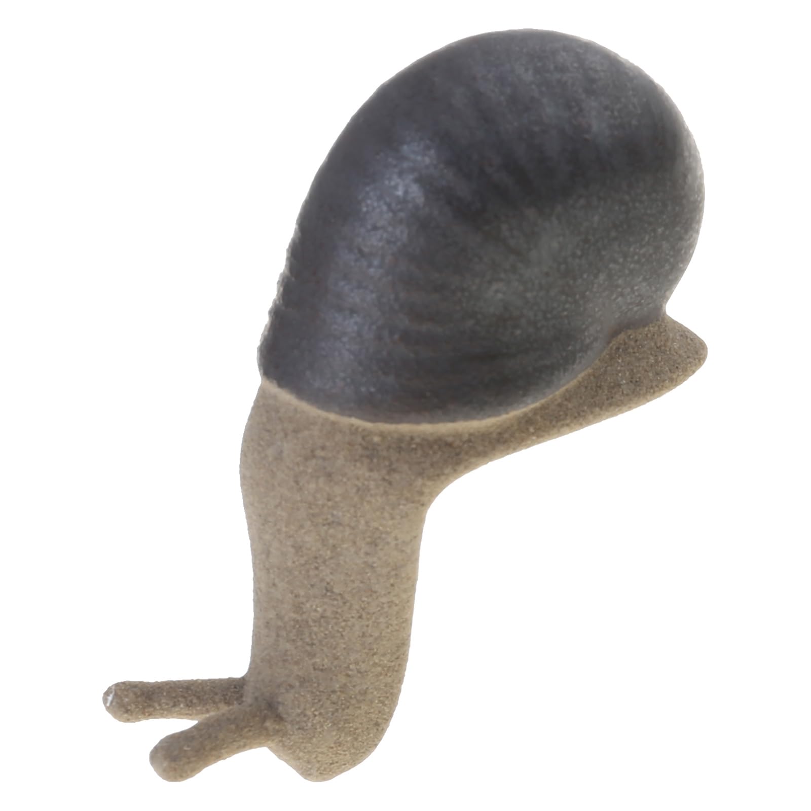 Lerpwige Snail Miniature Figurine Model Coarse Pottery Ceramics Statue Ornament for Fairys Garden Landscape Decoration Artistic Sculpture