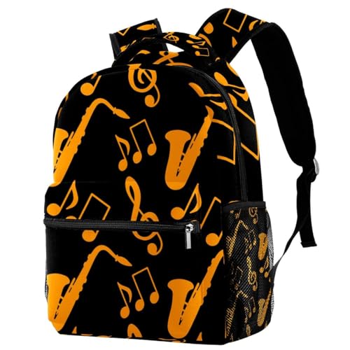 Sac à dos école note de musique or pour ado et fille voyage