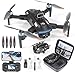 Drohne mit Kamera HD 4K,RC Faltbare FPV WiFi Live Ãœbertragung Drohne für Kinder Anfänger,2 Akku Lange Flugzeit,Headless Modus,Flugbahnflug,Hinderni... Key Start/Landen,Headless Modus