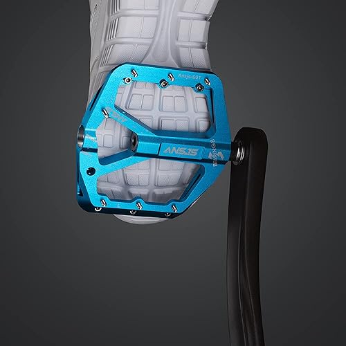 Miniatura 9 de ANSJS Mountain Bike Pedals - Dual Function Flat and SPD Pedal - 3 Sealed Bearing Platform Pedals SPD Compatible Bicycle Pedals for BMX Spin Exercise