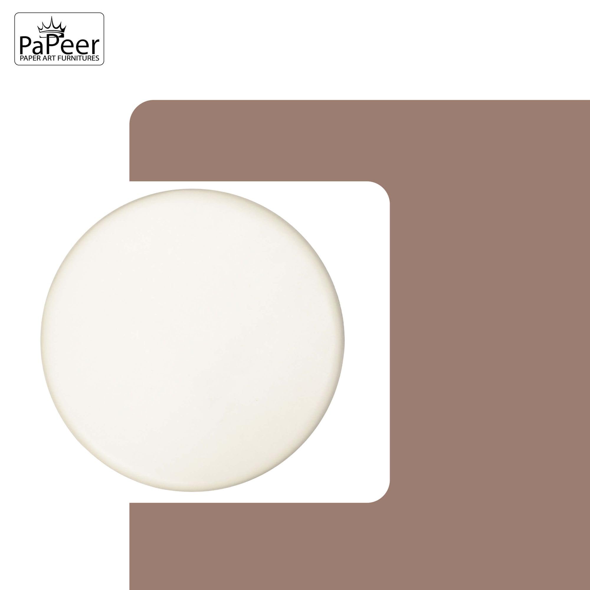 Banc Pliable en Papier Blanc 200cm 30cm